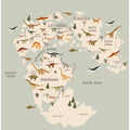 Dinosaur World Map