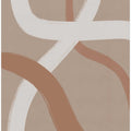 Abstract Lines 4 - Pantone 2025 Mocha Mousse