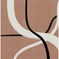 Abstract Lines 5 - Pantone 2025 Mocha Mousse
