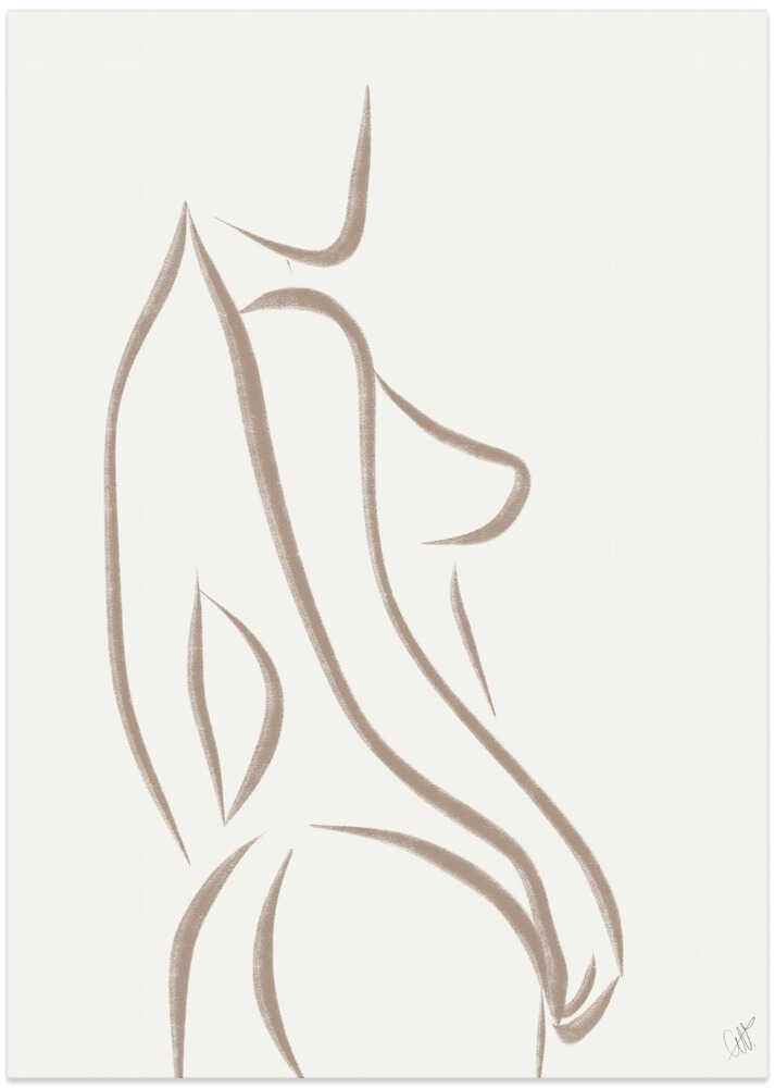 Woman 3 - Pantone 2025 Mocha Mousse