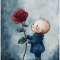 A boy and a rose