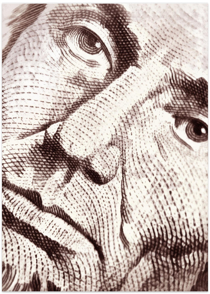 Dollar Bil Eyes Portrtait