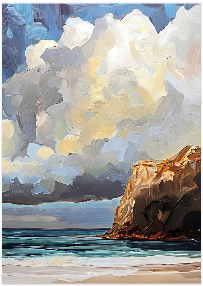 Cloudy Day At the Beach