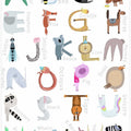 Illustrated Alphabet Characters with Name by Carla Daly