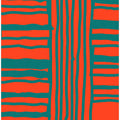Turquoise & Coral Abstraction 4