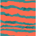 Turquoise & Coral Abstraction 3