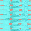 Turquoise & Coral Abstraction 8