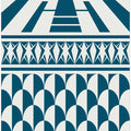 Minimalist art deco geometric teal