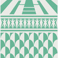 Minimalist art deco geometric mint