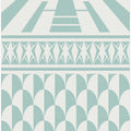 Minimalist art deco geometric aqua