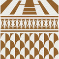 Minimalist art deco geometric brown