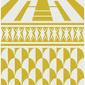 Minimalist art deco geometric yellow