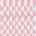 Minimalist art deco geometric arches pink