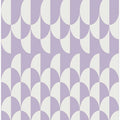 Minimalist art deco geometric arches lavender