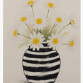 Striped Vase Daisies
