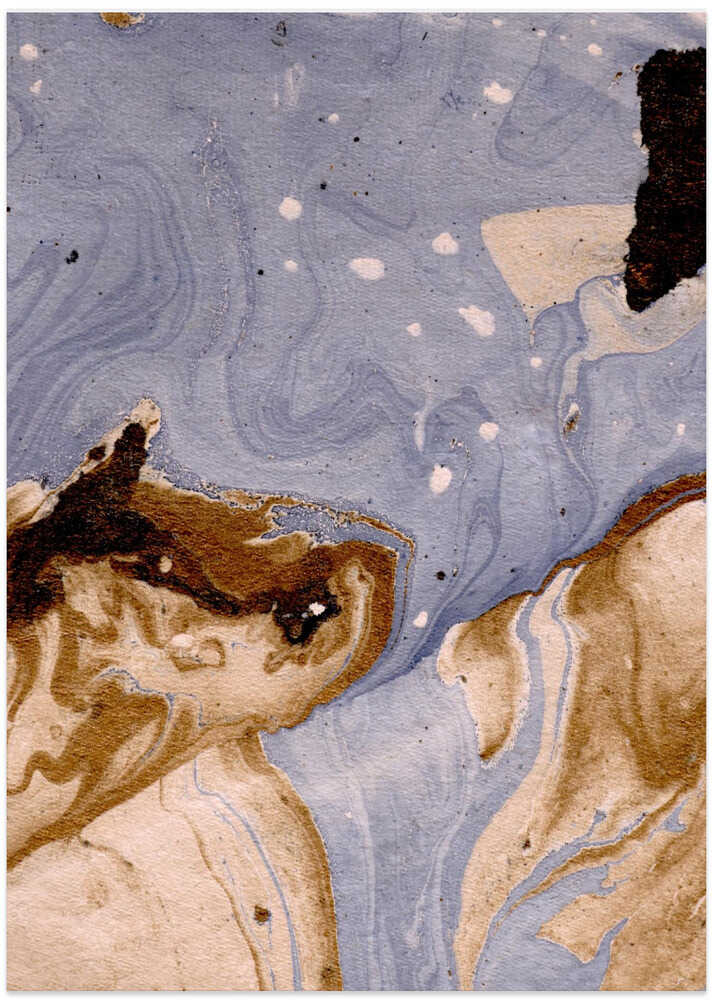 Organic Shapes In Earth Tones And Soft Blues