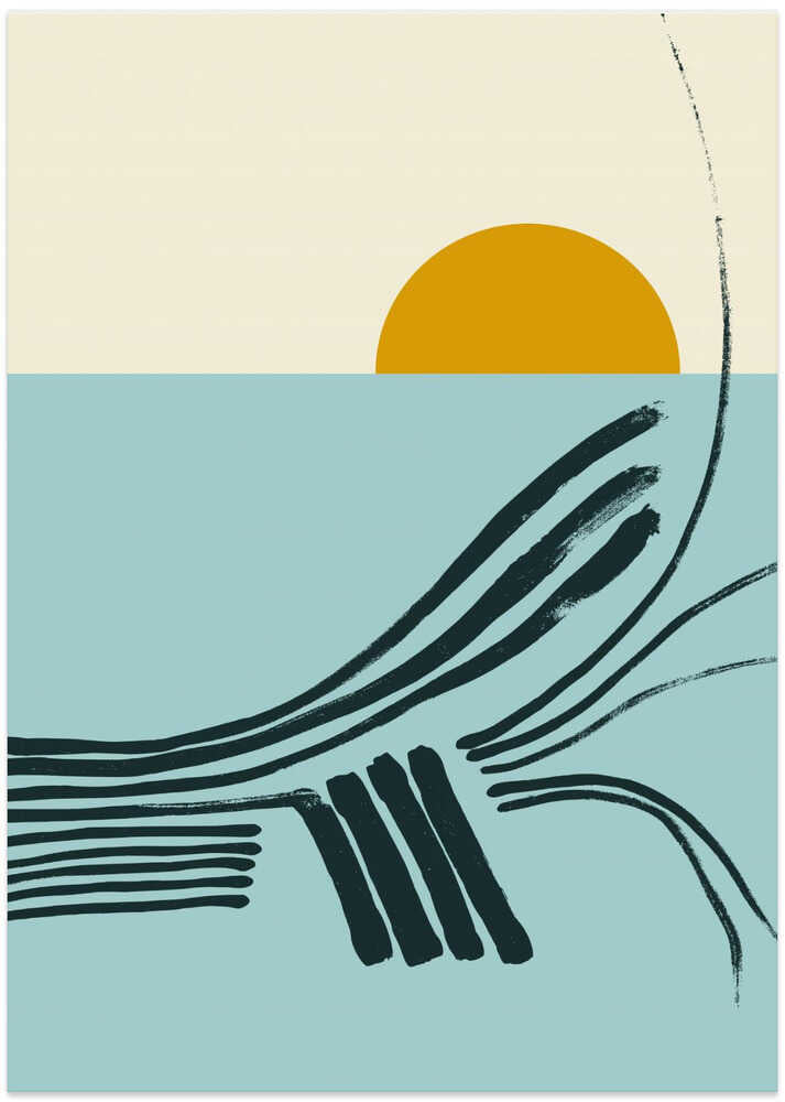 mellow anticipation Sunset by the sea