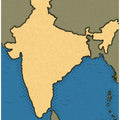 Vintage India Map