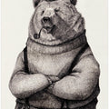Bear In Vintage Attire
