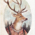 Deer In A Rustic Outfit
