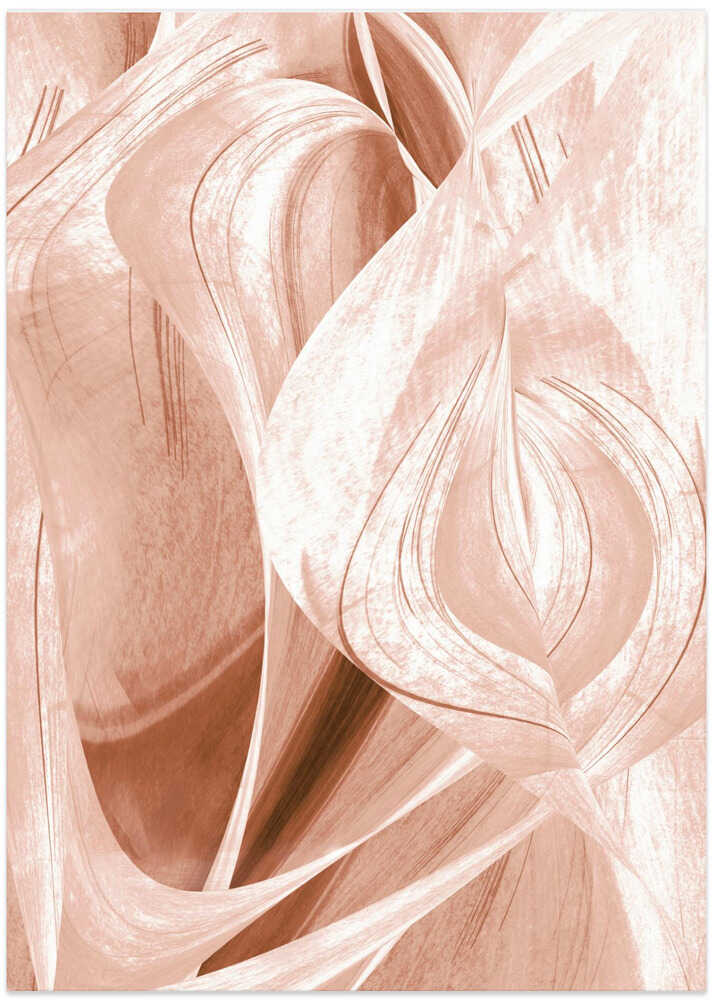 Flowing curves In A Monochromatic Sepia Tone