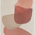 Translucent Shapes in Soft Pinks and Reds