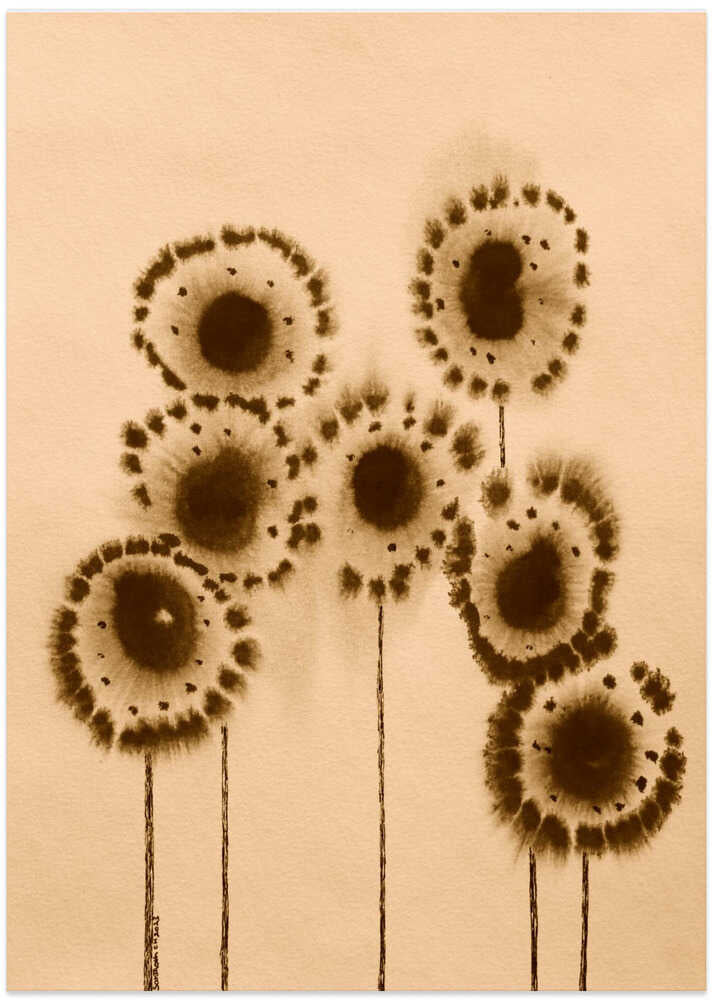 Sepia Sunbursts