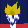 Striped Bowl Pears