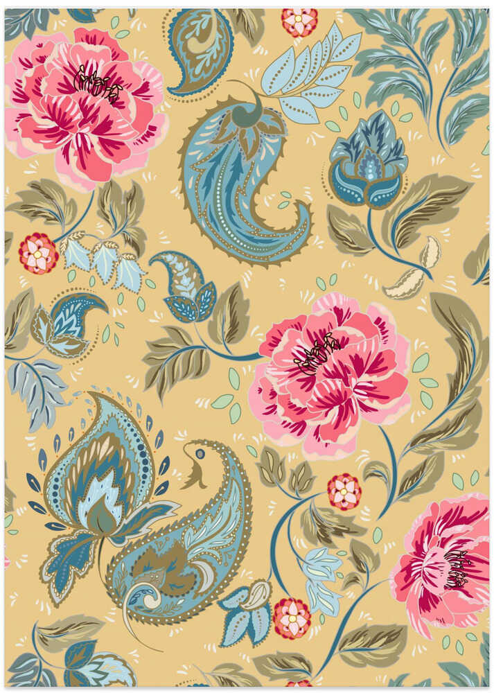 Floral Heritage paisley opulent vintage pattern