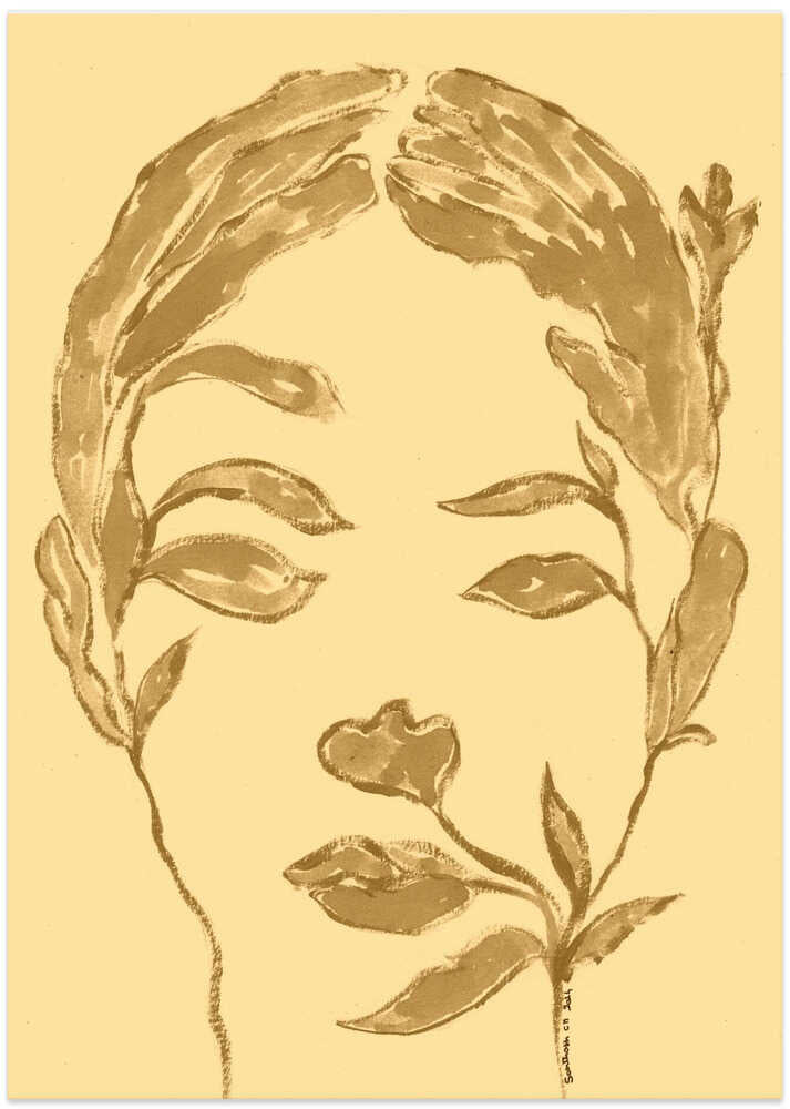 Woman's Face Interwoven