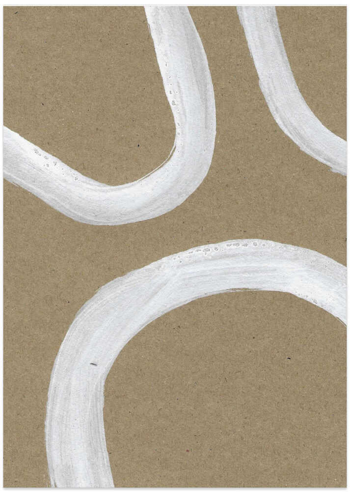 Abstract Minimalistic Brushstrokes Art