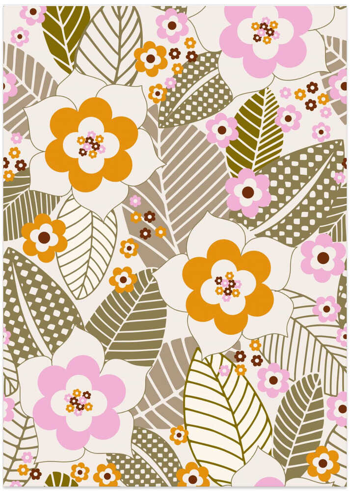 Floral and Leaves Pattern