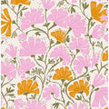 Pink and Orange Flowers Pattern
