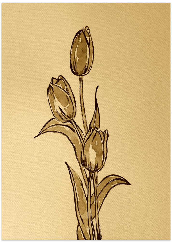 Sepia Tulip Trio