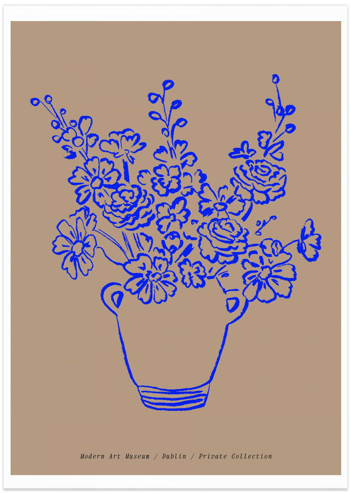 Blue Floral Elegance