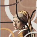 Girl with a Pearl Earring - Pantone 2025 Mocha Mousse