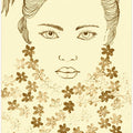 Sketch of Woman Face