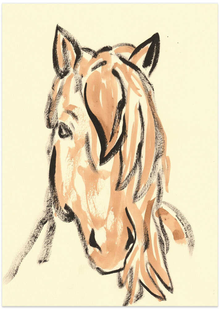 Minimalist Horse Portrait