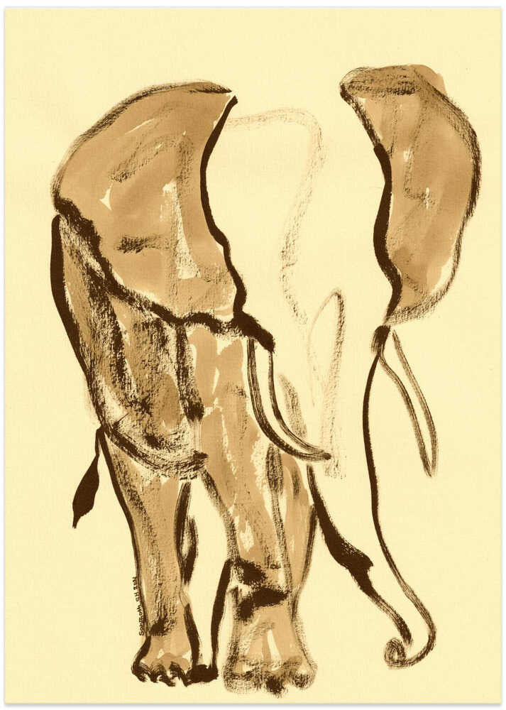 Gentle Elephant Strokes