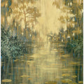 Forest Pond Under Golden Light