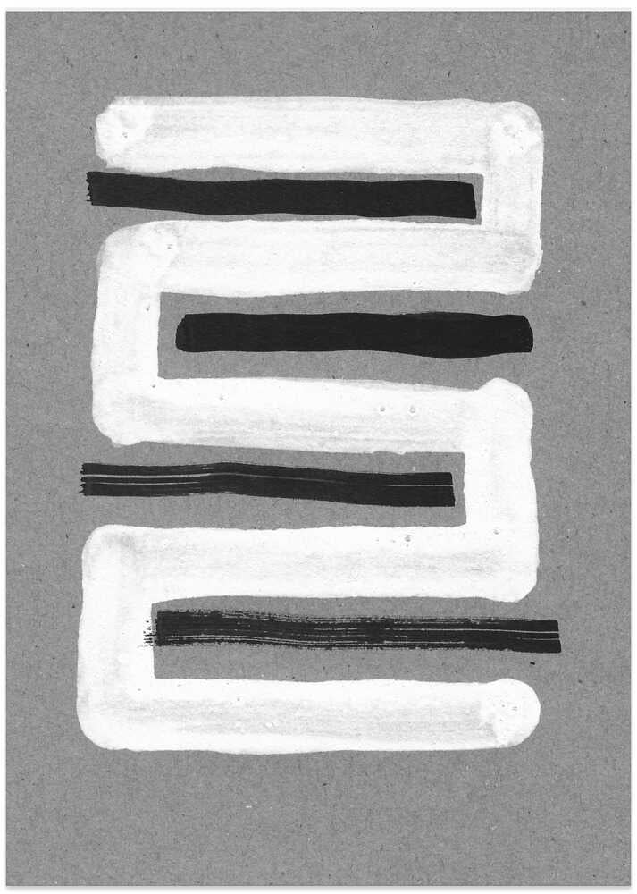 Black and White Zigzag Pattern