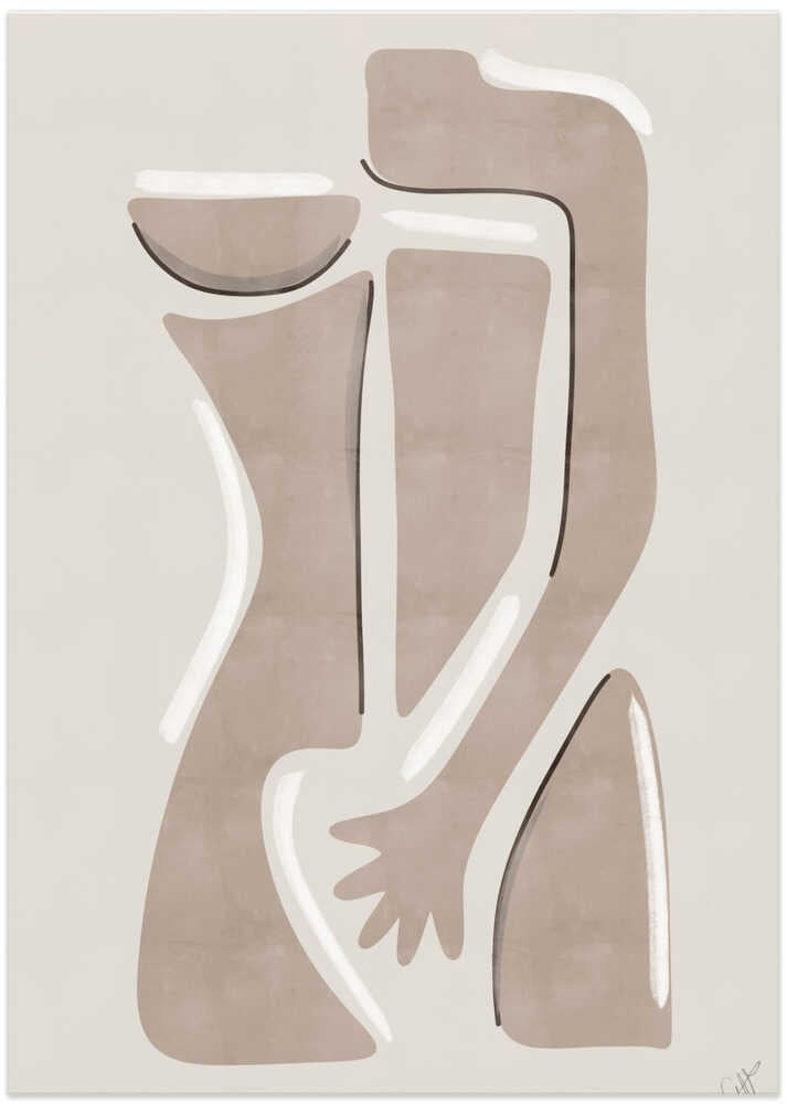 Woman 5 - Pantone 2025 Mocha Mousse