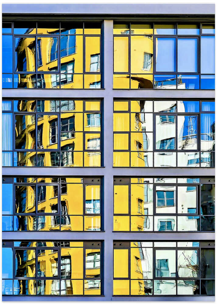 Reflection in glass - London UK