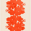 Orange Floral Silhouettes