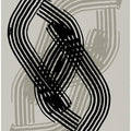 Abstract Curves in Black and Grey