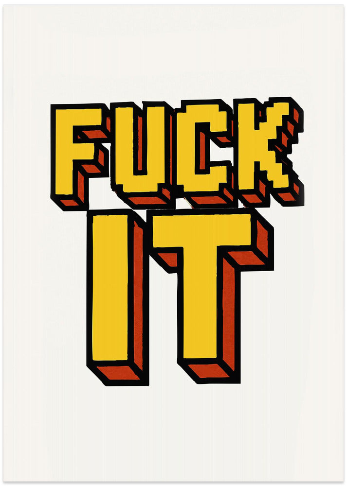 Bold Typography with Yellow Color