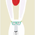 Funny Rabbit with Strawberry