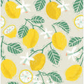 Yellow Lemon and Green Leaves