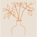 Orange Line Vase