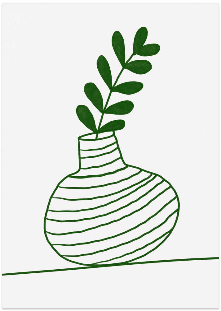 Verdant Vase Lines